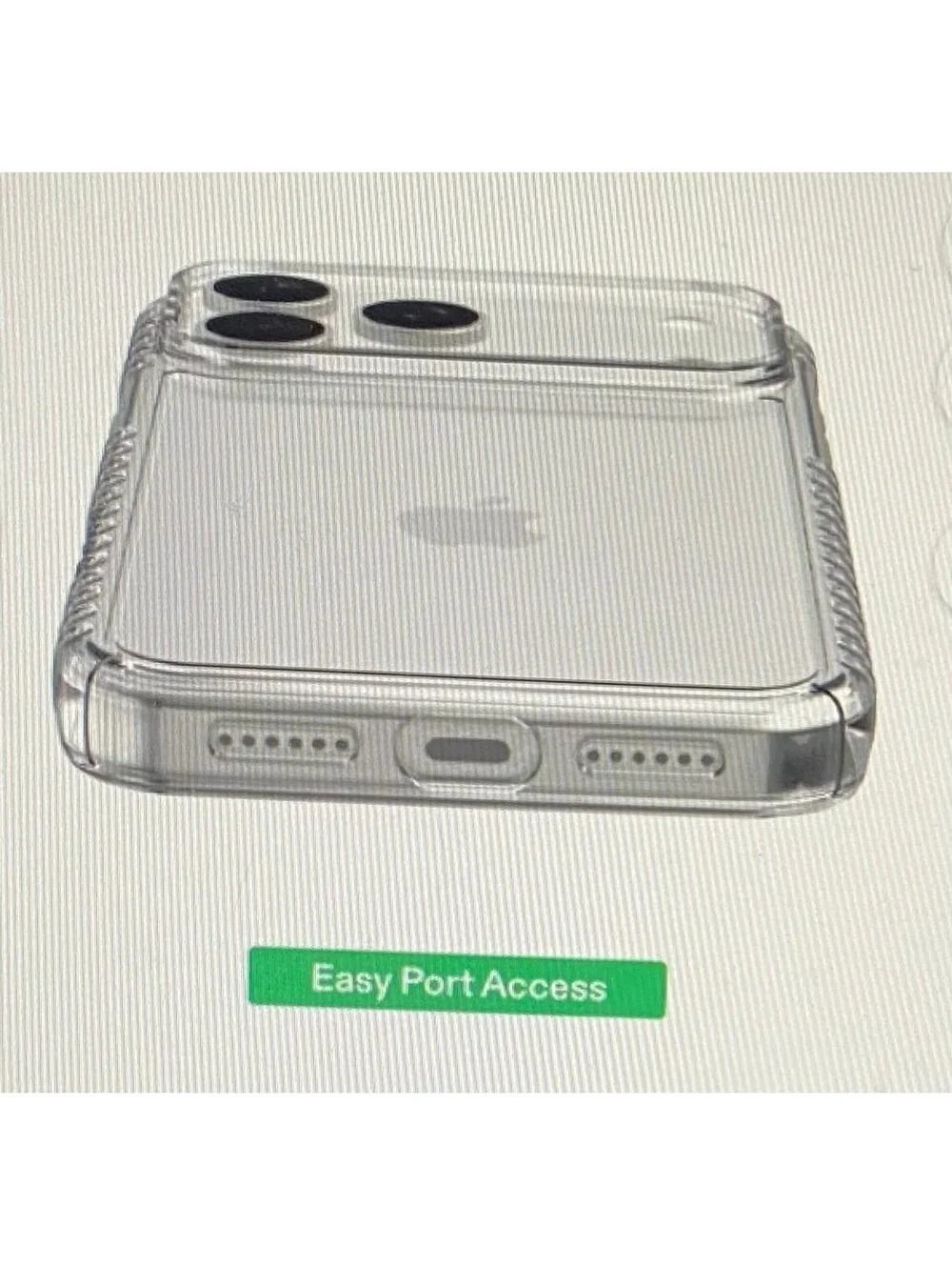 Onn Protective Gel Case for iPhone 17 Pro Max Clear